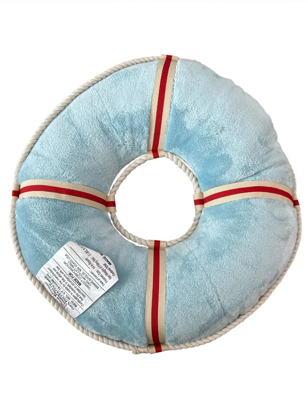 Cute Nautical Lobster & Life Preserver Plush Pillows - Coastal Decor Set
